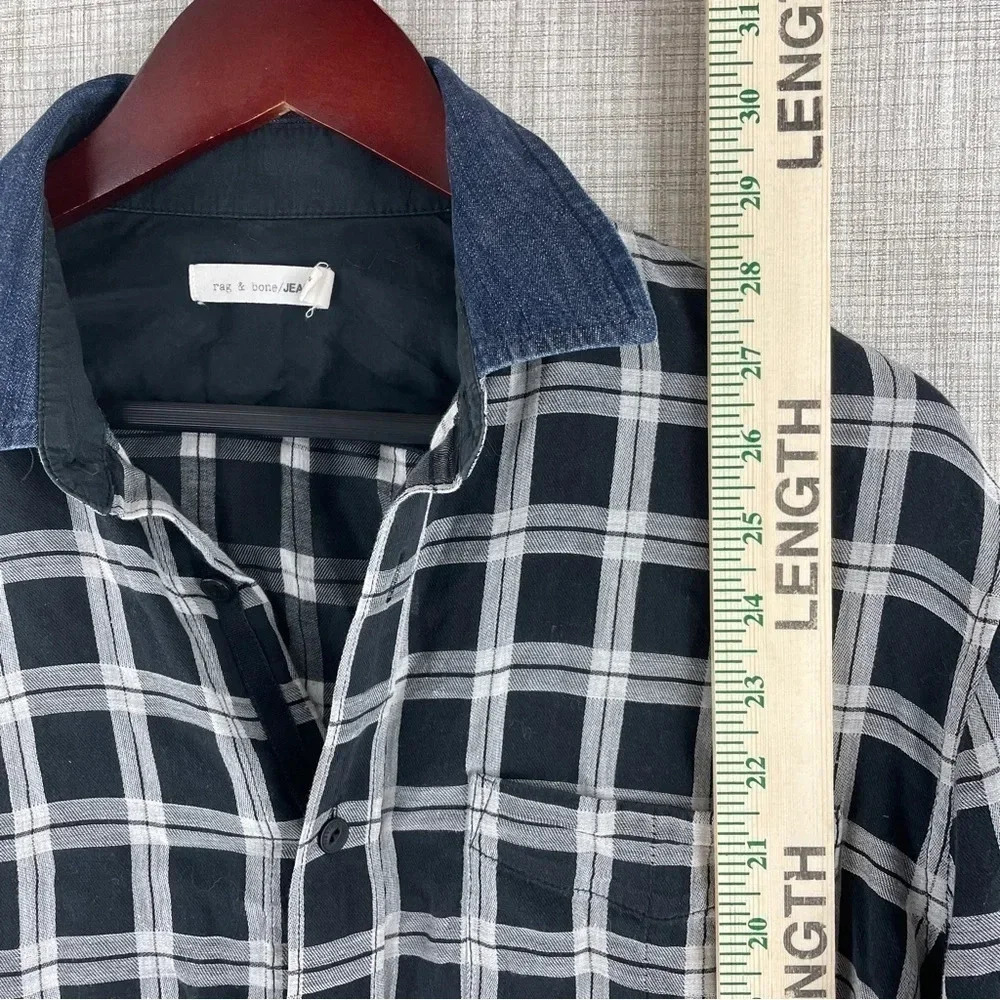 Rag & Bone Mens Size M thin Long Sleeve Button Down Shirt 2818 - Picture 3 of 7